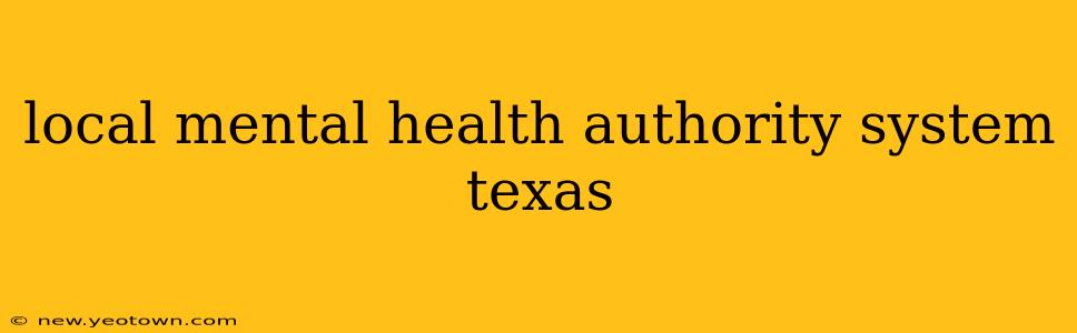 local mental health authority system texas