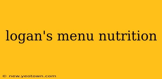 logan's menu nutrition