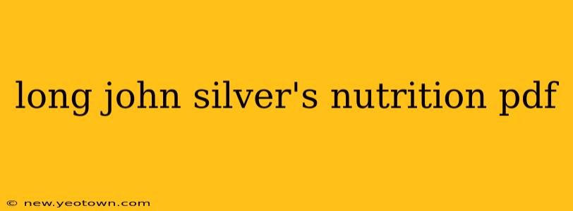 long john silver's nutrition pdf