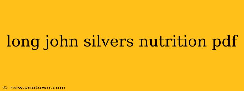 long john silvers nutrition pdf
