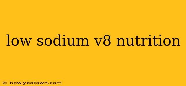low sodium v8 nutrition