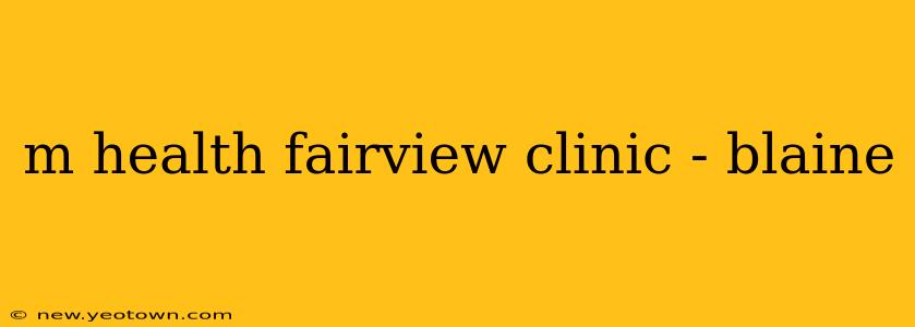 m health fairview clinic - blaine