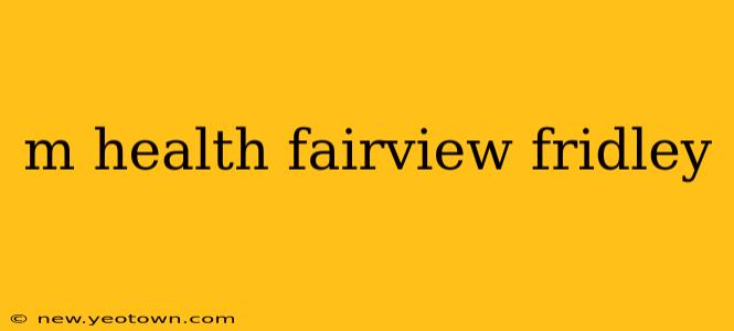 m health fairview fridley
