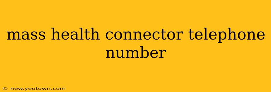 mass health connector telephone number