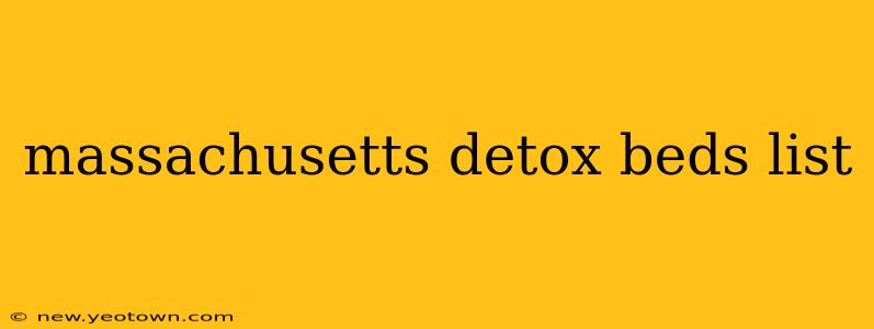 massachusetts detox beds list