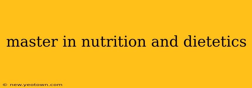 master in nutrition and dietetics