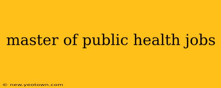 master of public health jobs