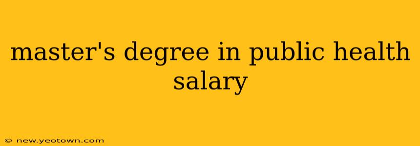 master's degree in public health salary