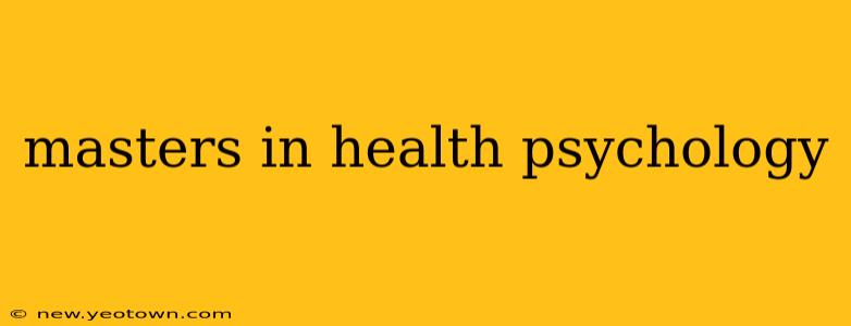 masters in health psychology