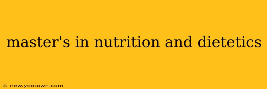 master's in nutrition and dietetics