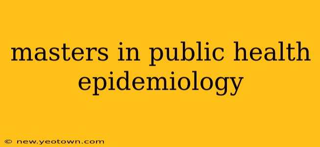 masters in public health epidemiology