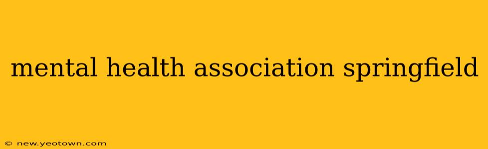 mental health association springfield