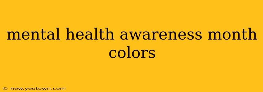 mental health awareness month colors