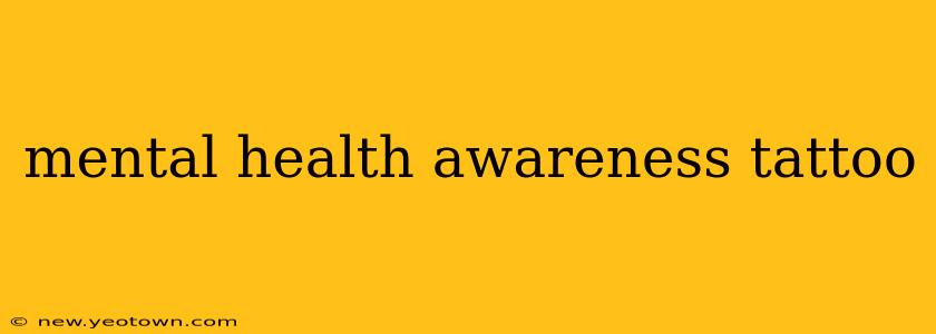 mental health awareness tattoo