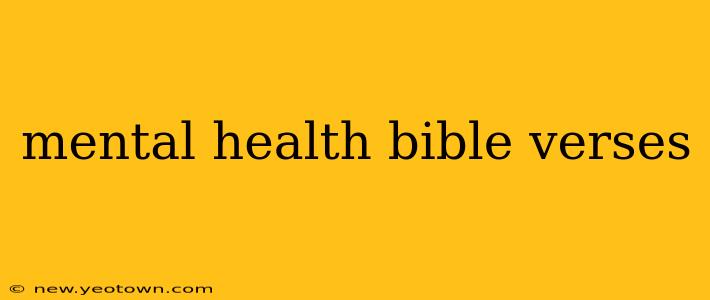 mental health bible verses