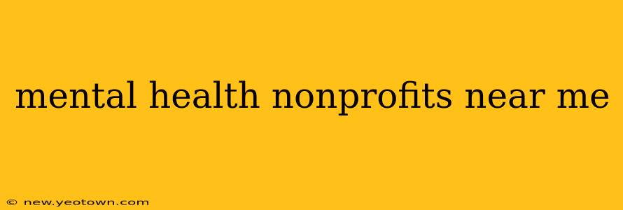 mental health nonprofits near me