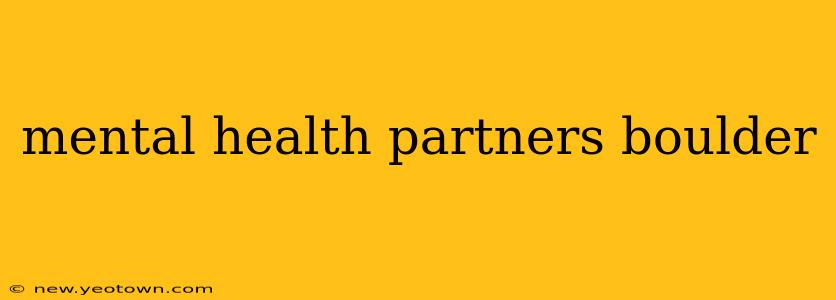 mental health partners boulder