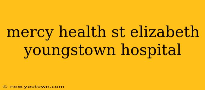 mercy health st elizabeth youngstown hospital