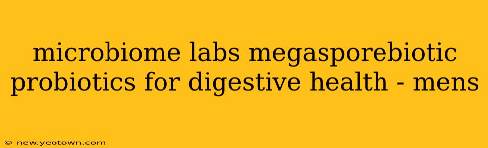 microbiome labs megasporebiotic probiotics for digestive health - mens