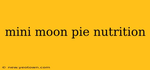 mini moon pie nutrition