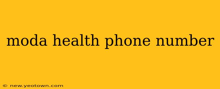 moda health phone number