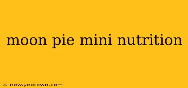 moon pie mini nutrition
