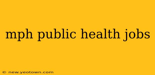 mph public health jobs