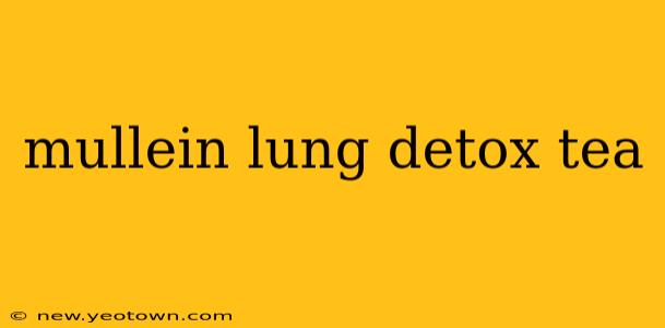 mullein lung detox tea