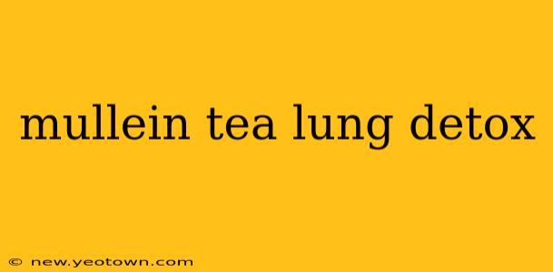 mullein tea lung detox