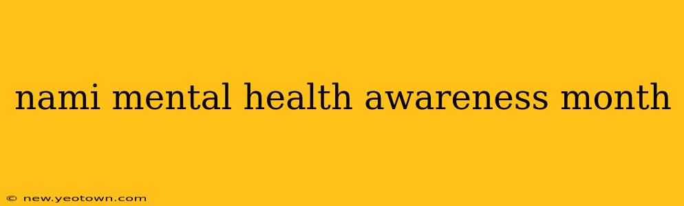 nami mental health awareness month
