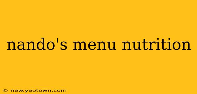 nando's menu nutrition