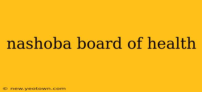 nashoba board of health