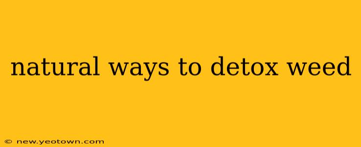 natural ways to detox weed