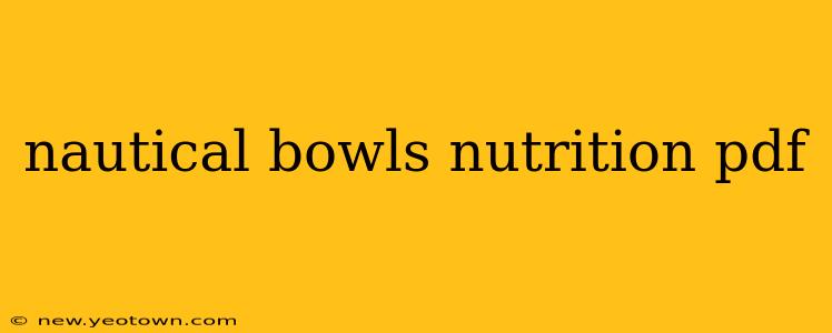 nautical bowls nutrition pdf