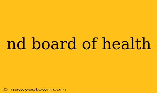 nd board of health