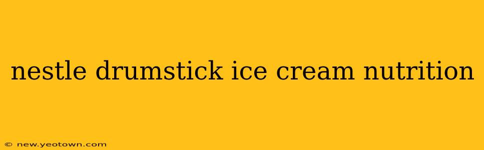 nestle drumstick ice cream nutrition