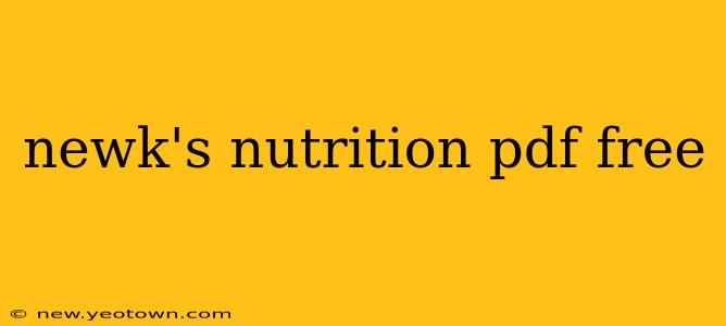newk's nutrition pdf free