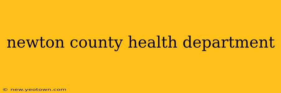 newton county health department