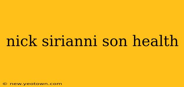 nick sirianni son health