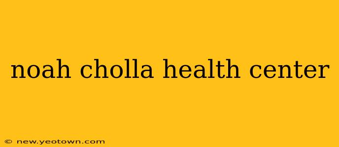 noah cholla health center