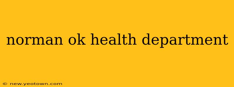 norman ok health department