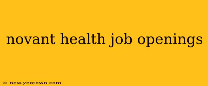 novant health job openings