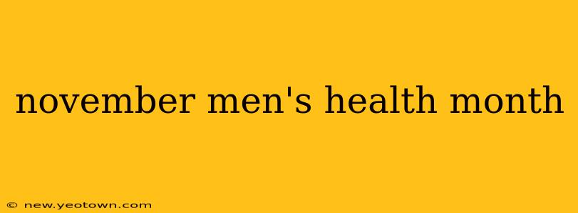 november men's health month