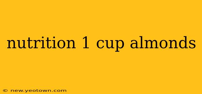 nutrition 1 cup almonds