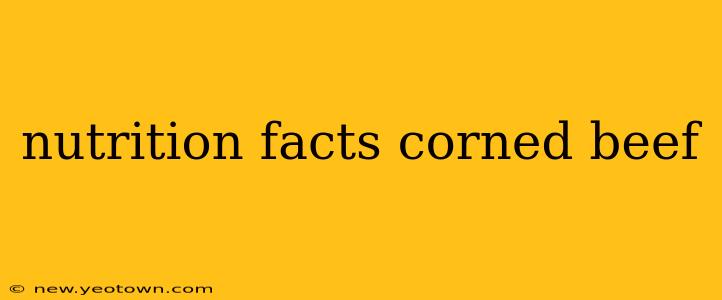nutrition facts corned beef