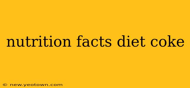 nutrition facts diet coke