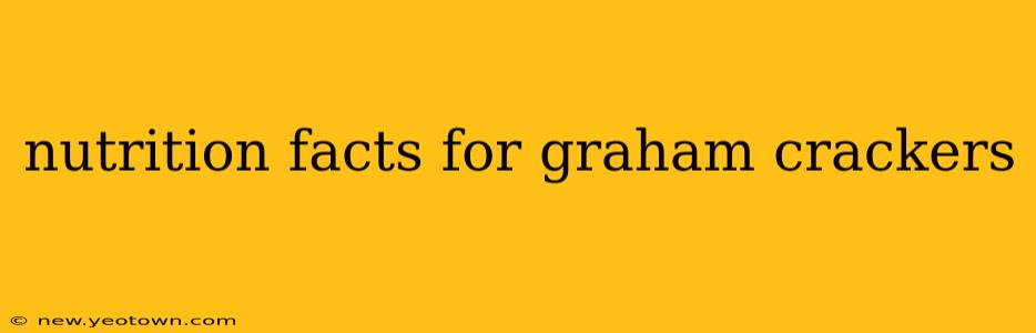 nutrition facts for graham crackers