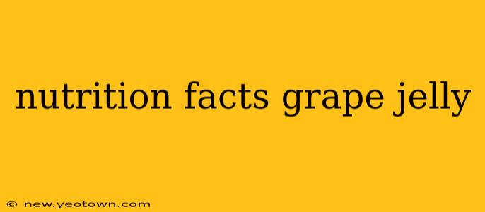 nutrition facts grape jelly