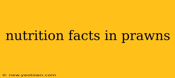nutrition facts in prawns