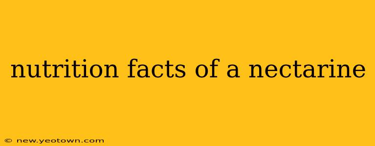 nutrition facts of a nectarine